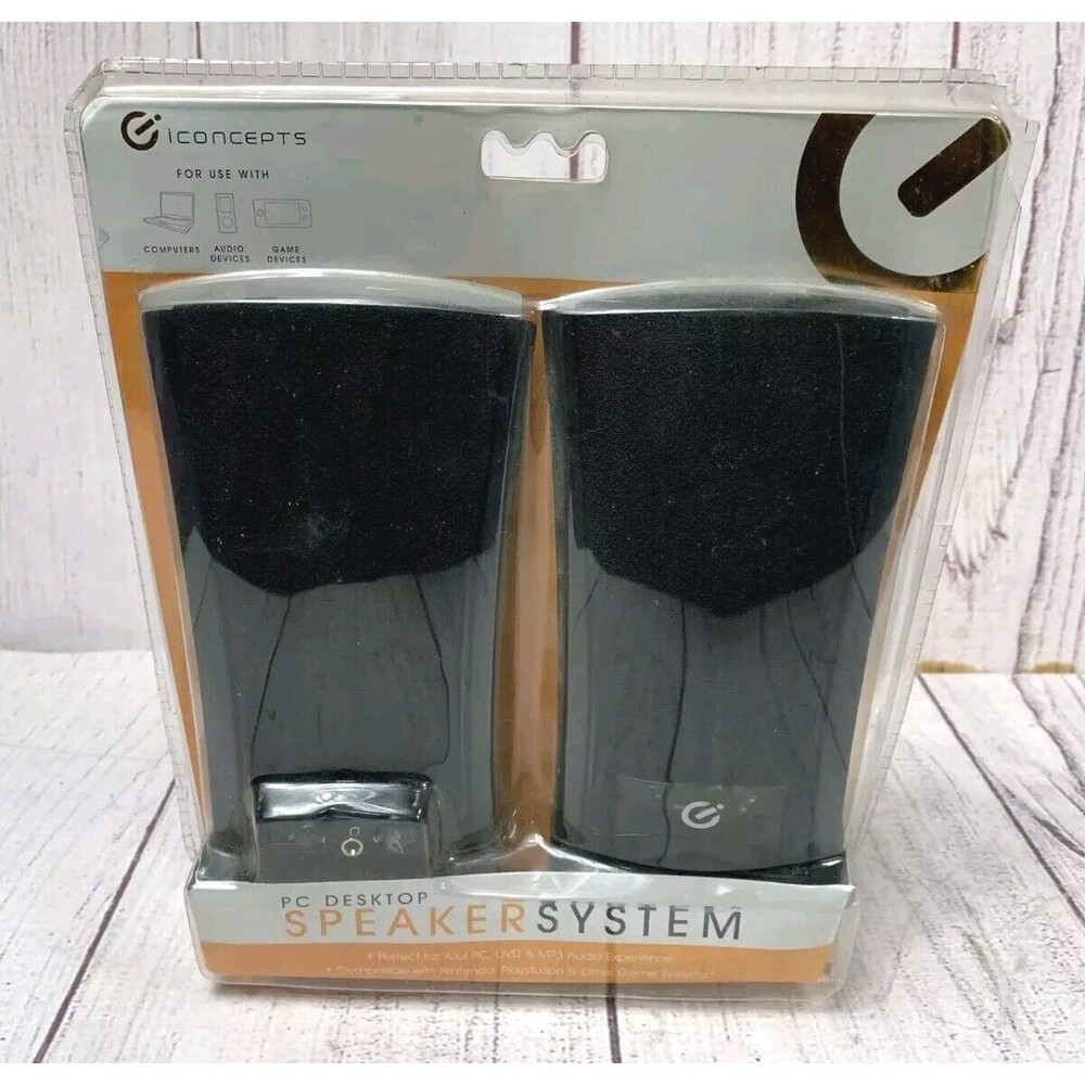 NEW SEALED iConcepts PC Desktop Speaker System- I Concepts 79534n - 021331795342